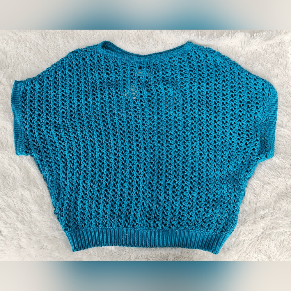 Free People We The Free Sophia Sweater Tee Ocean Palace - Picture 2 of 6